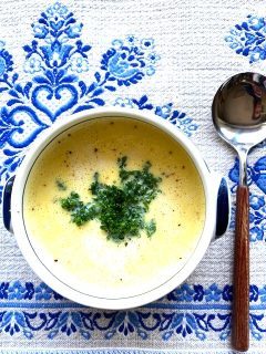 眼の酸化予防対策レシピ～トウモロコシの冷製豆乳スープ～